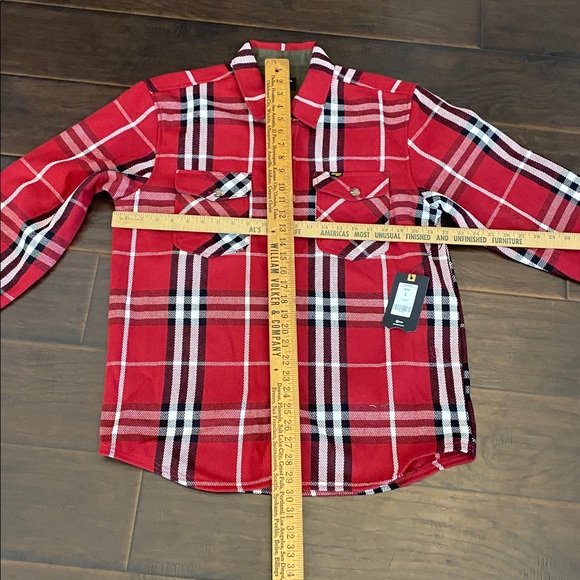 New with tag Seager check pattern long sleeve button down shirt men’s size M, L - Picture 12 of 14